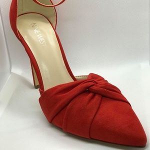 New Nine West Red High Heel Pumps 7.5M